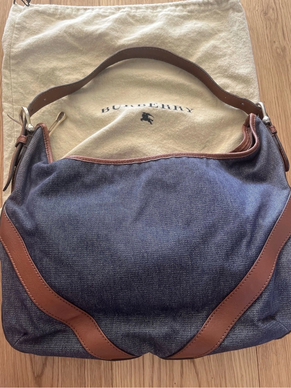 Burberry Denim Hobo Bag - Picture 10 of 12
